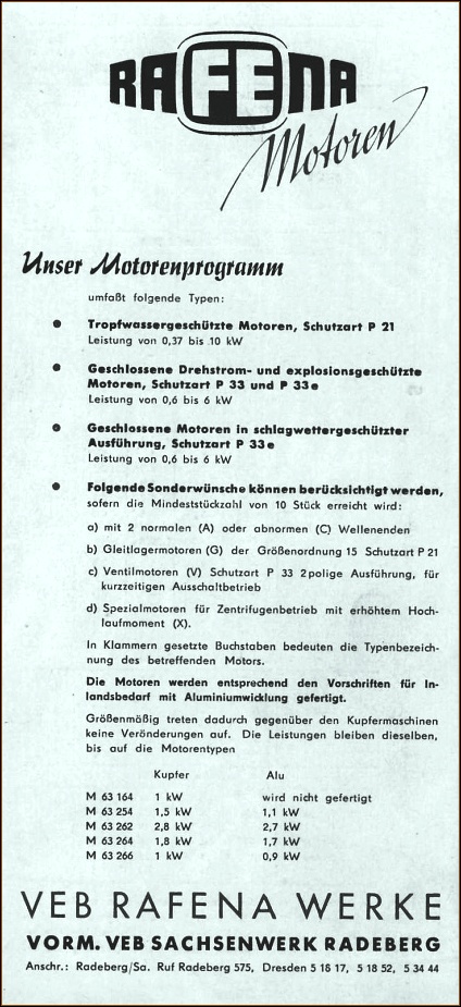 Preisliste 1956-1
